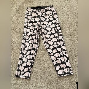 Piggy Black and Pink Patterned Leggings